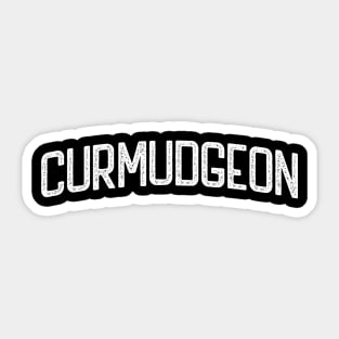 Curmudgeon Grumpy Old Man Geezer Sticker